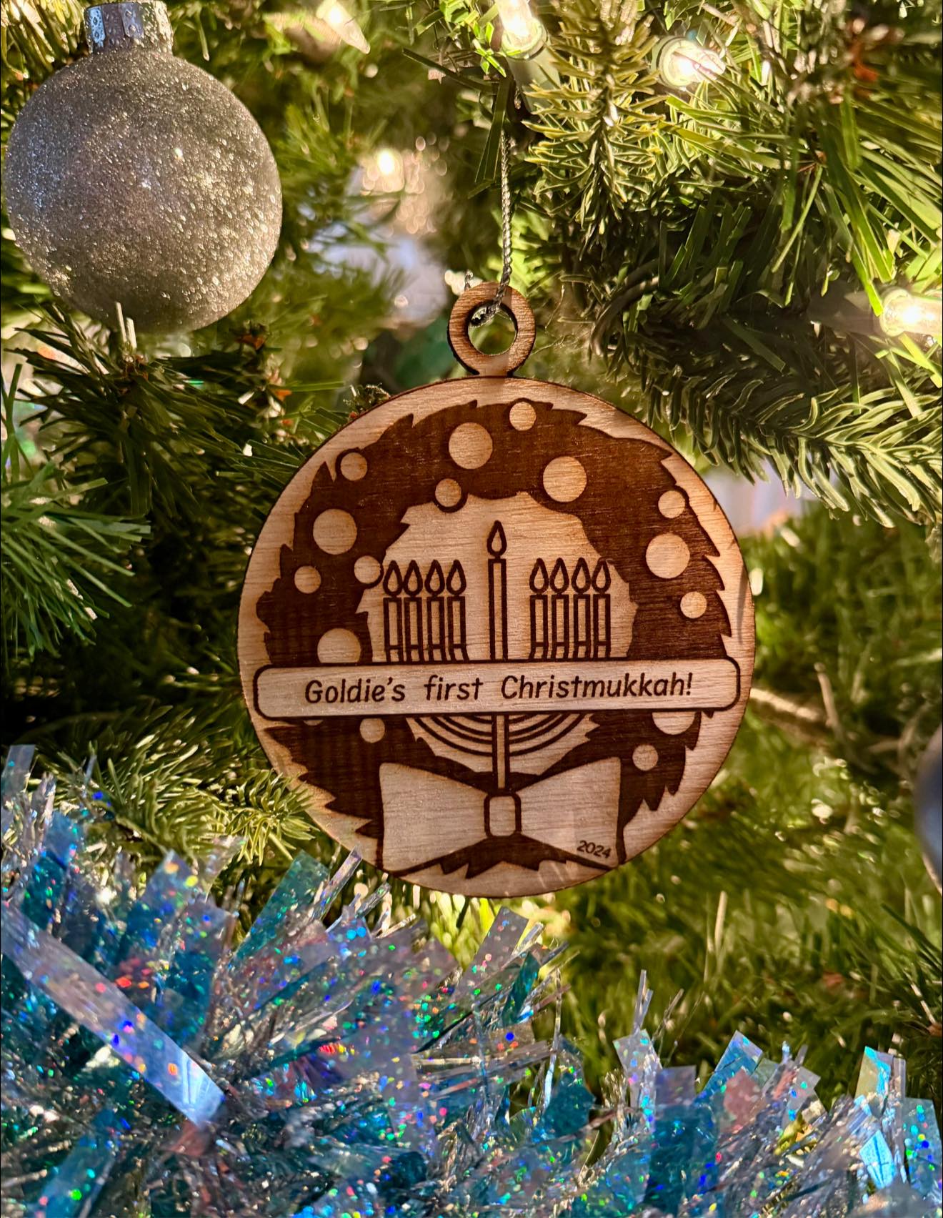 custom christmas hannukah ornament
