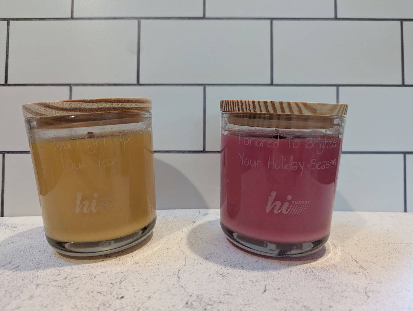 Scented Candles with Engraving