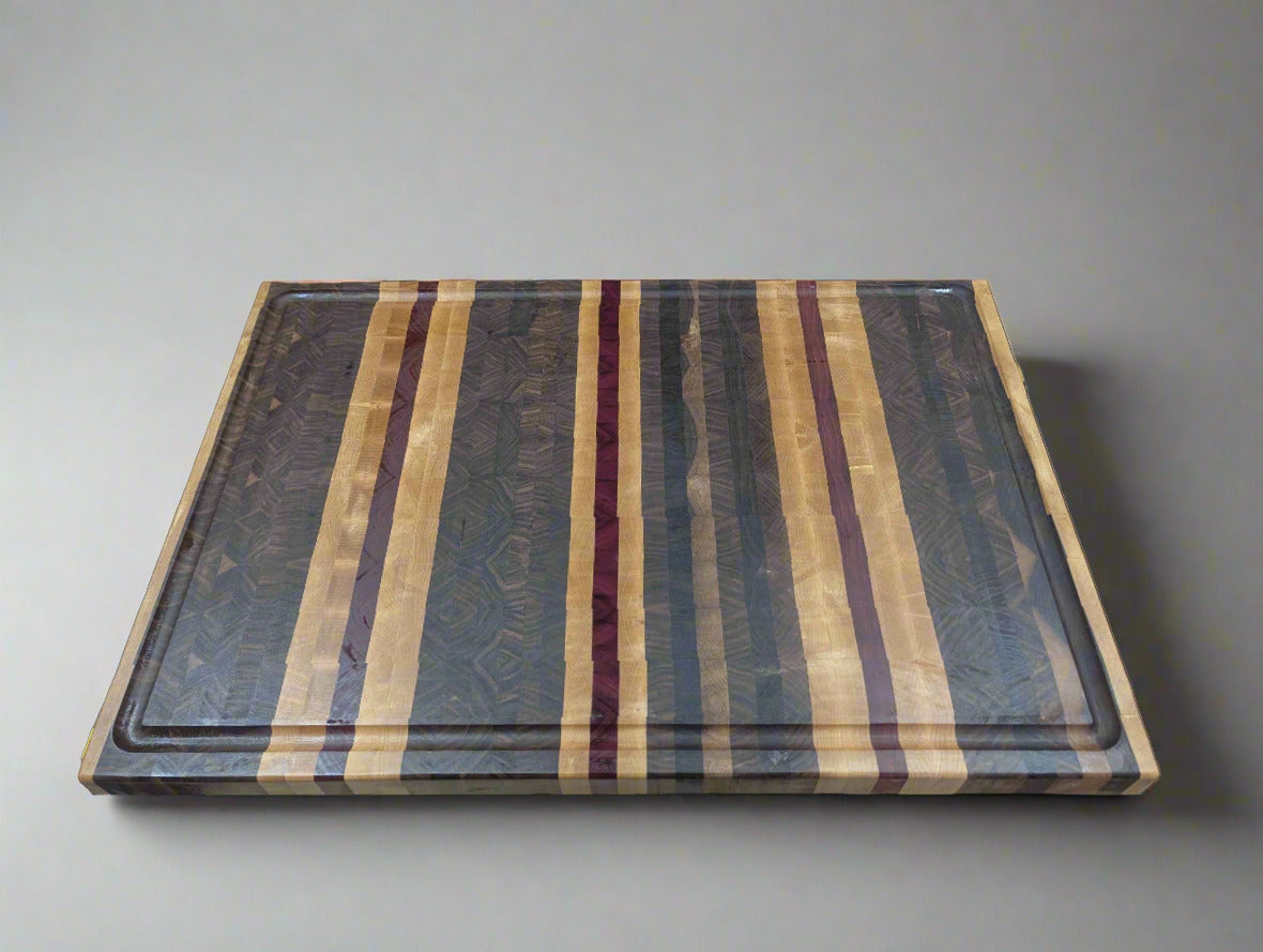 Large custom end grain cutting board