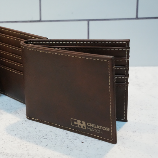 Wallet with a custom engraving