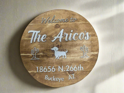 Custom Home Address Sign