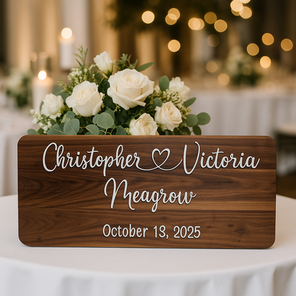 High End Custom Wedding Sign