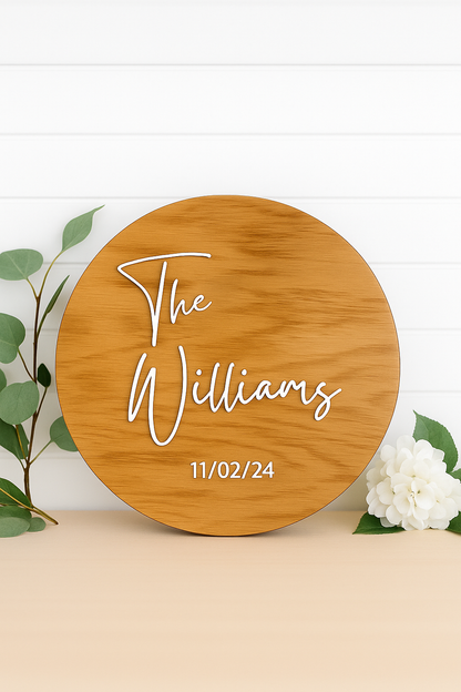 Wedding Wood Sign