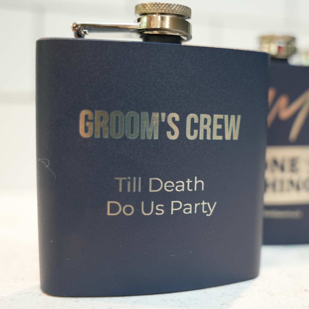 Custom Engraved Wedding Flask