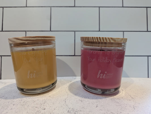Scented Candles with Engraving
