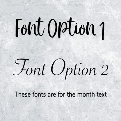 Baby Monthly Milestone Custom Signs