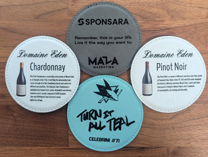Custom Leatherette Coasters