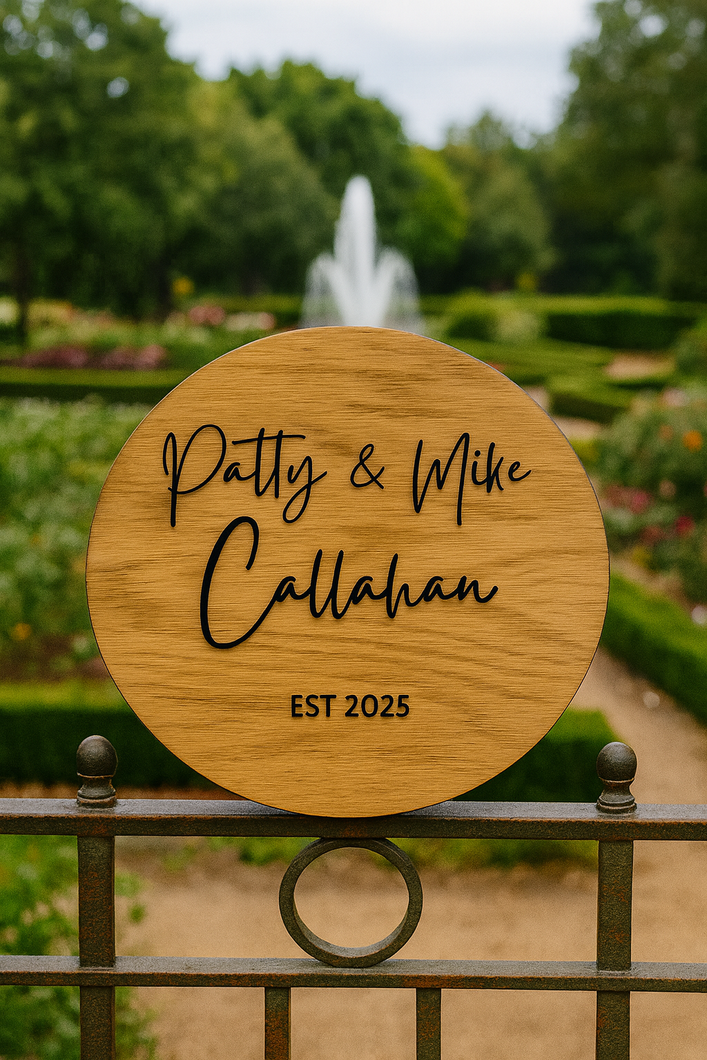 custom wood sign for weddings